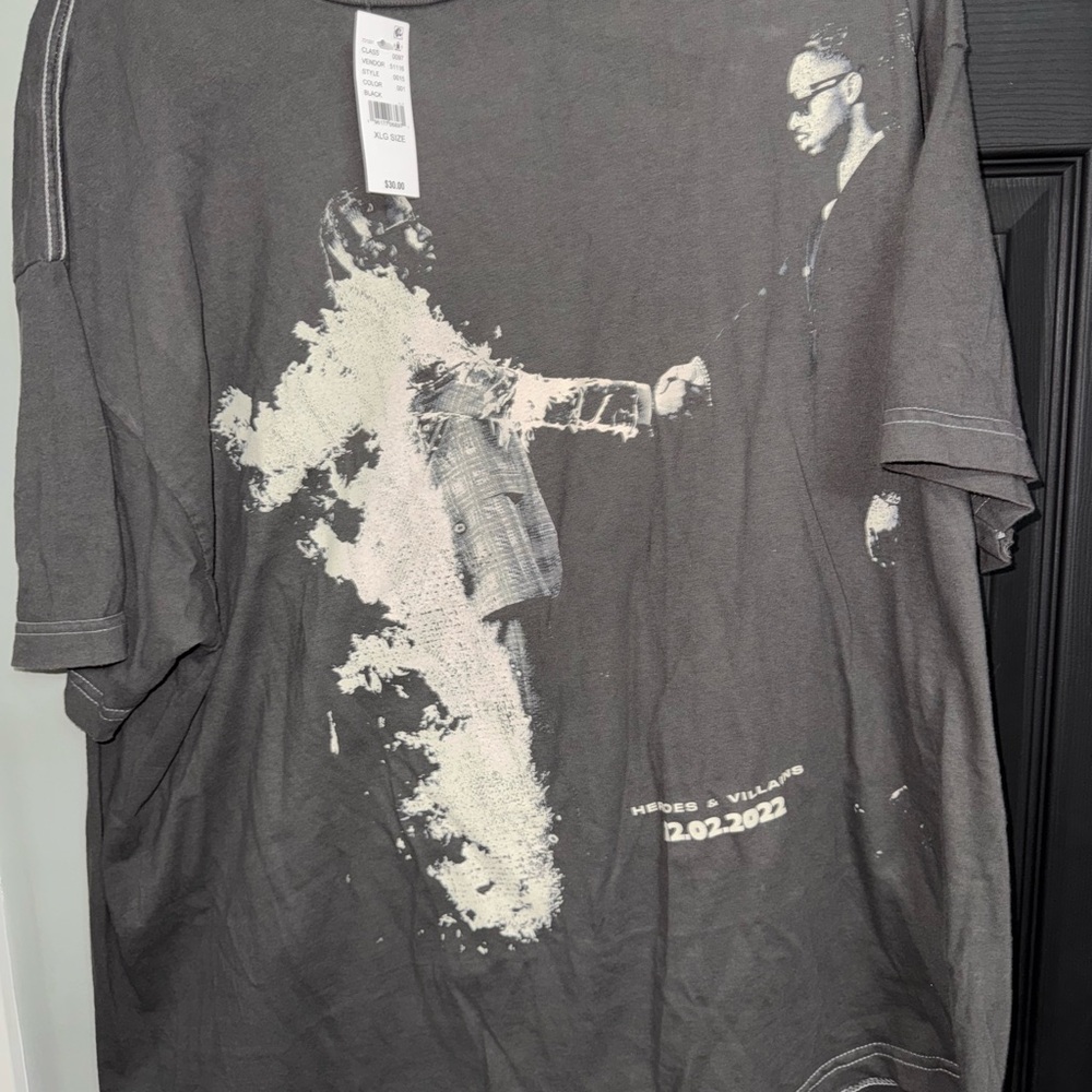 PacSun Metro Boomin Gray Short Sleeve Tee Classic Casual